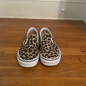 Like new womens leopard vans size 8.
